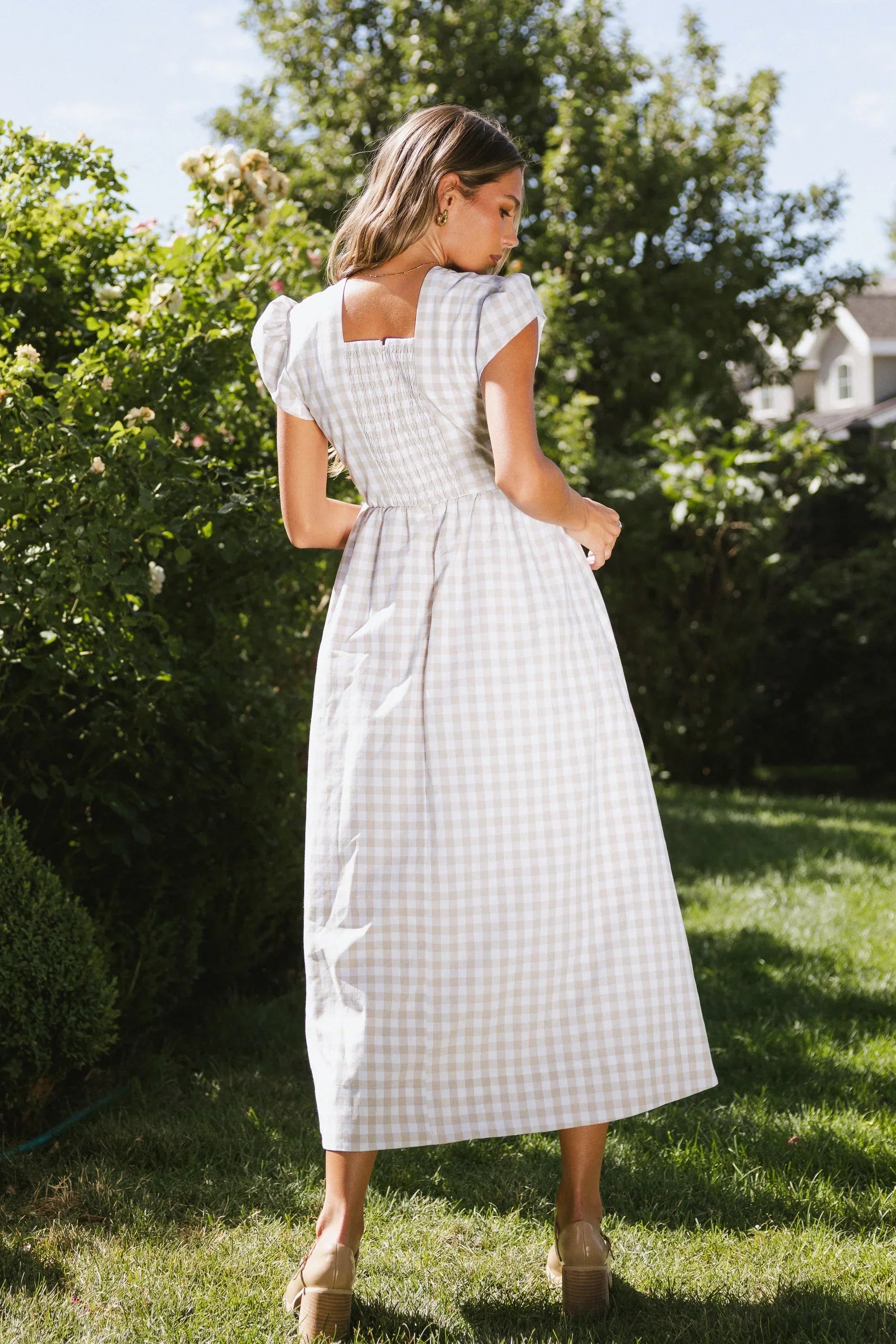 Amani Plaid Maxi Dress Final Sale