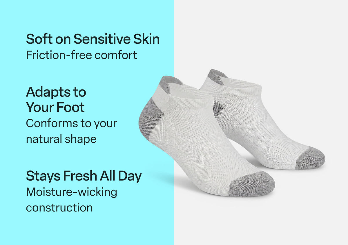 BioSoft Low Cut Sock - White