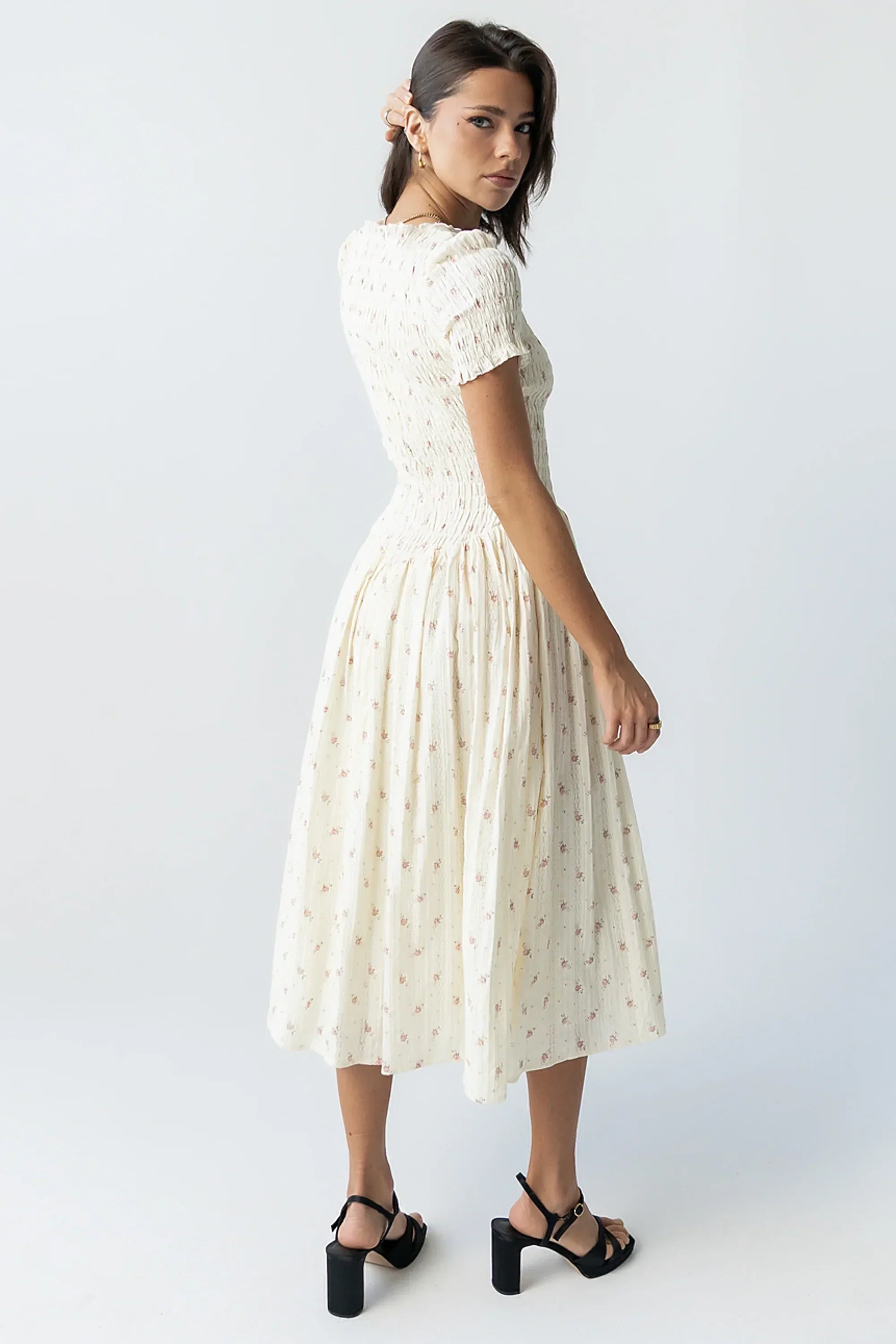 Jenny Smocked Midi Dress