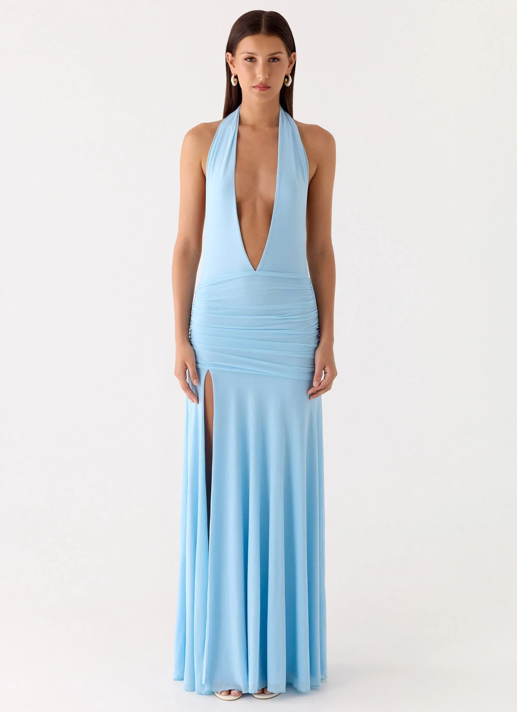 Sorrento Sunsets Maxi Dress Ice Blue