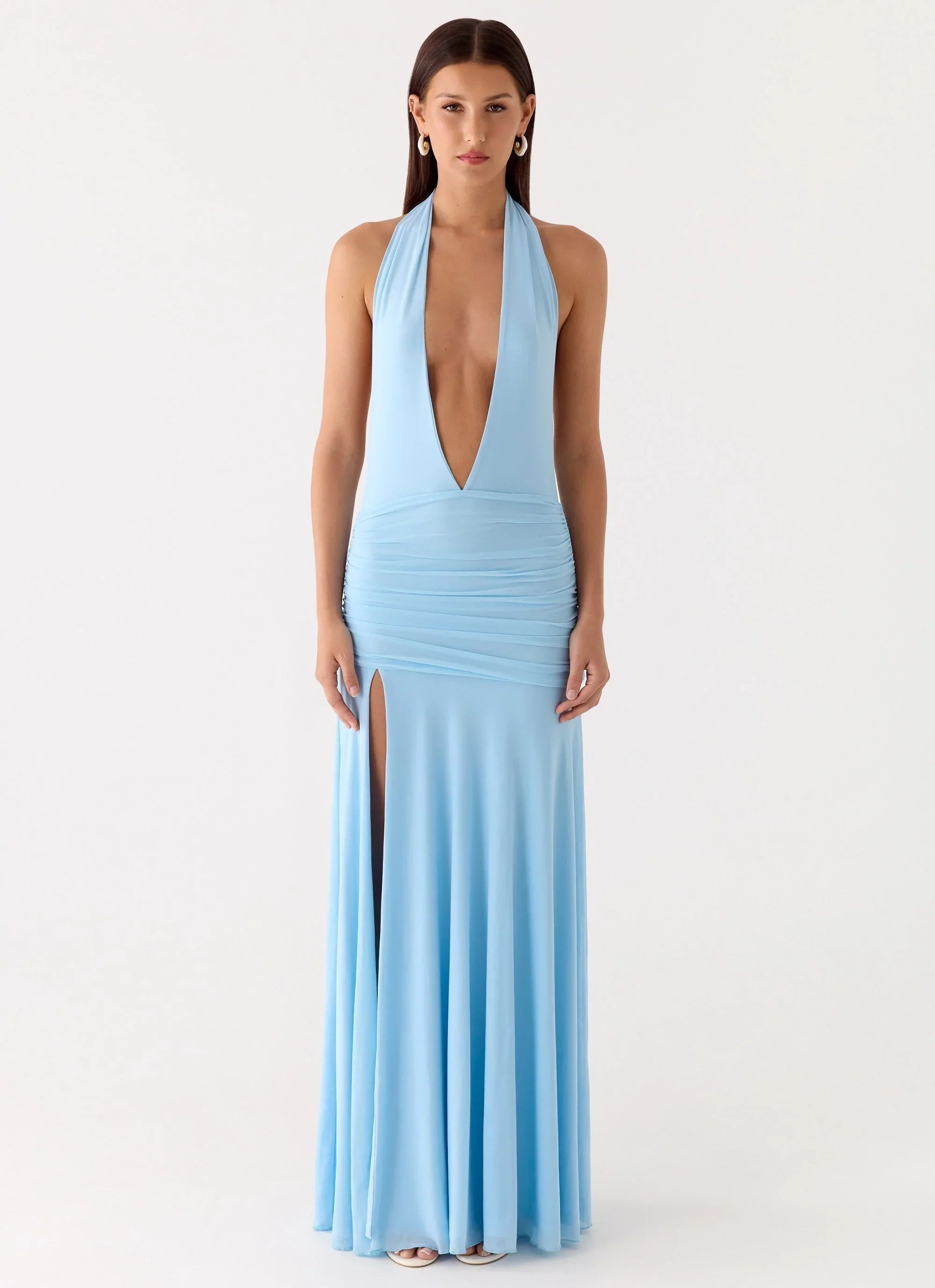 Sorrento Sunsets Maxi Dress Ice Blue
