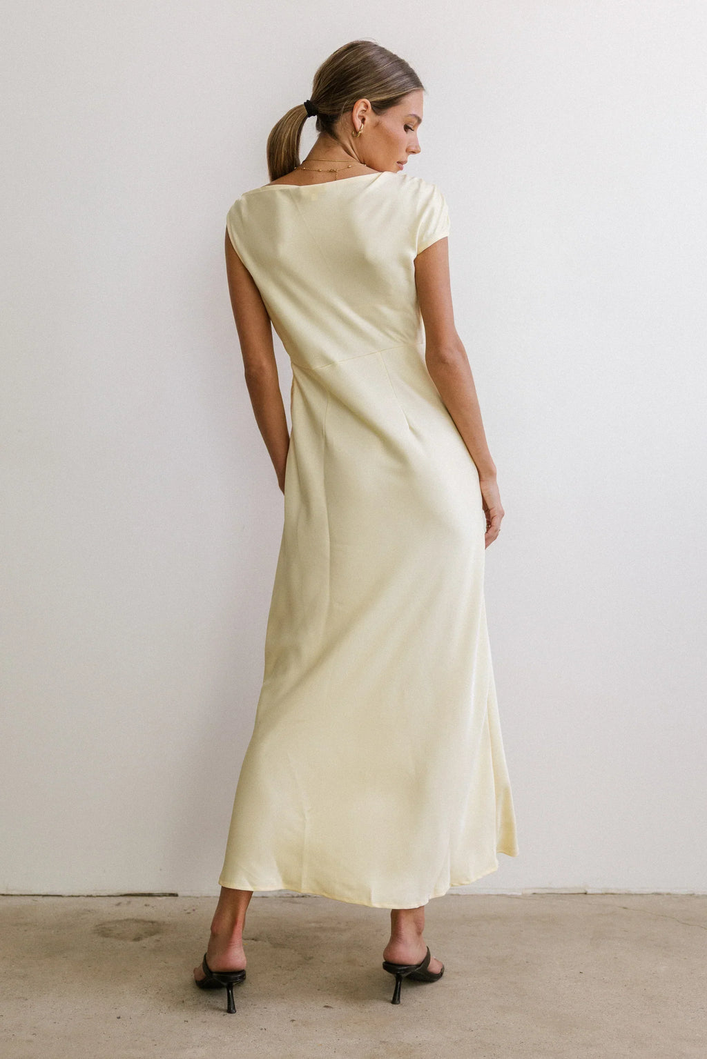 Rodney Asymmetrical Maxi Dress In Yellow