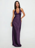 Odyssa Halter Maxi Dress Purple