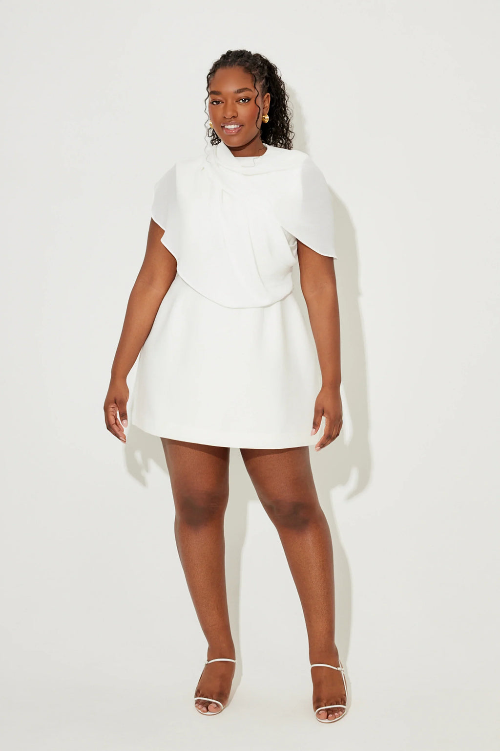 Gathered Mini Dress