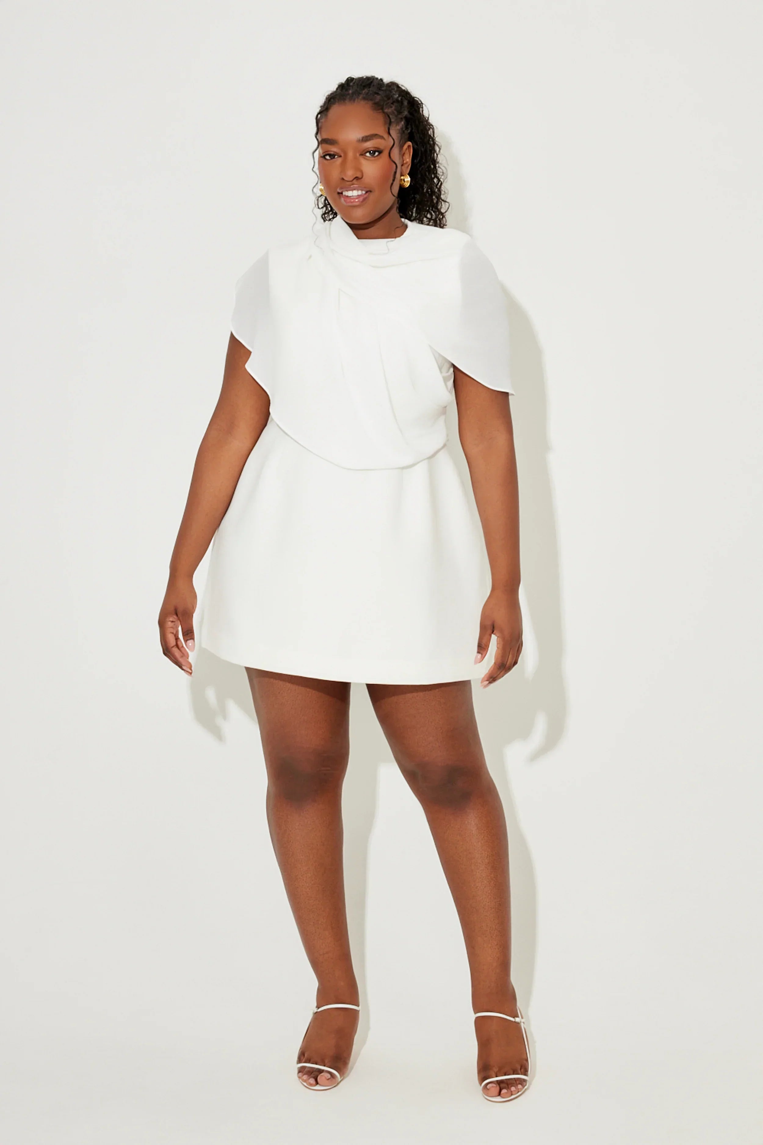 Gathered Mini Dress