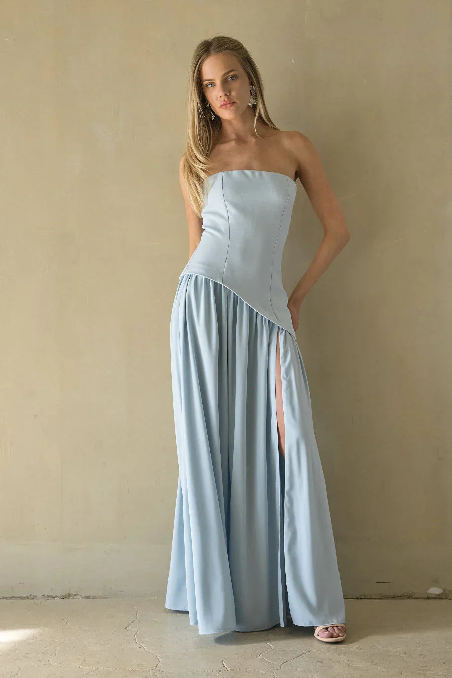 Retta Asymmetrical Maxi Dress