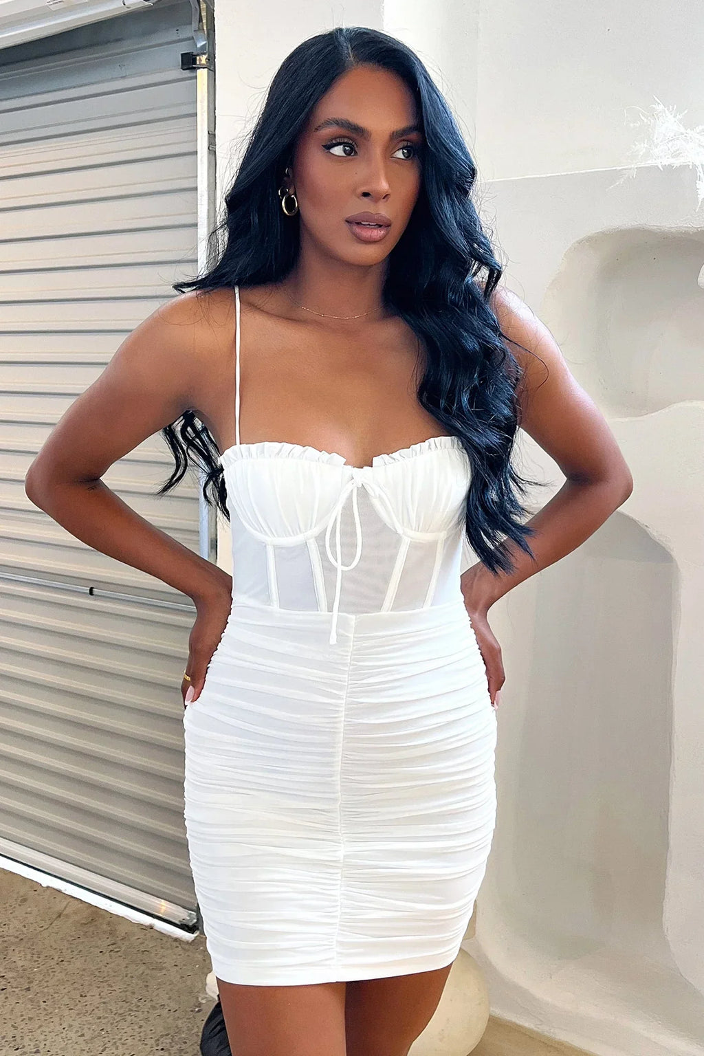 Mikail Dress - White