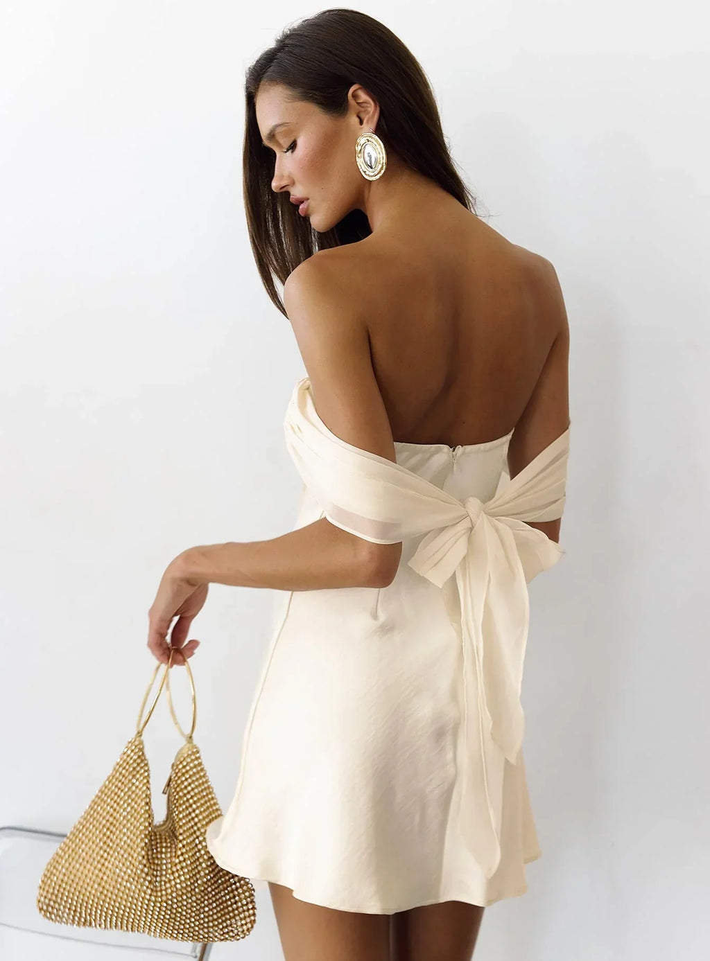 Adoration Mini Dress Cream