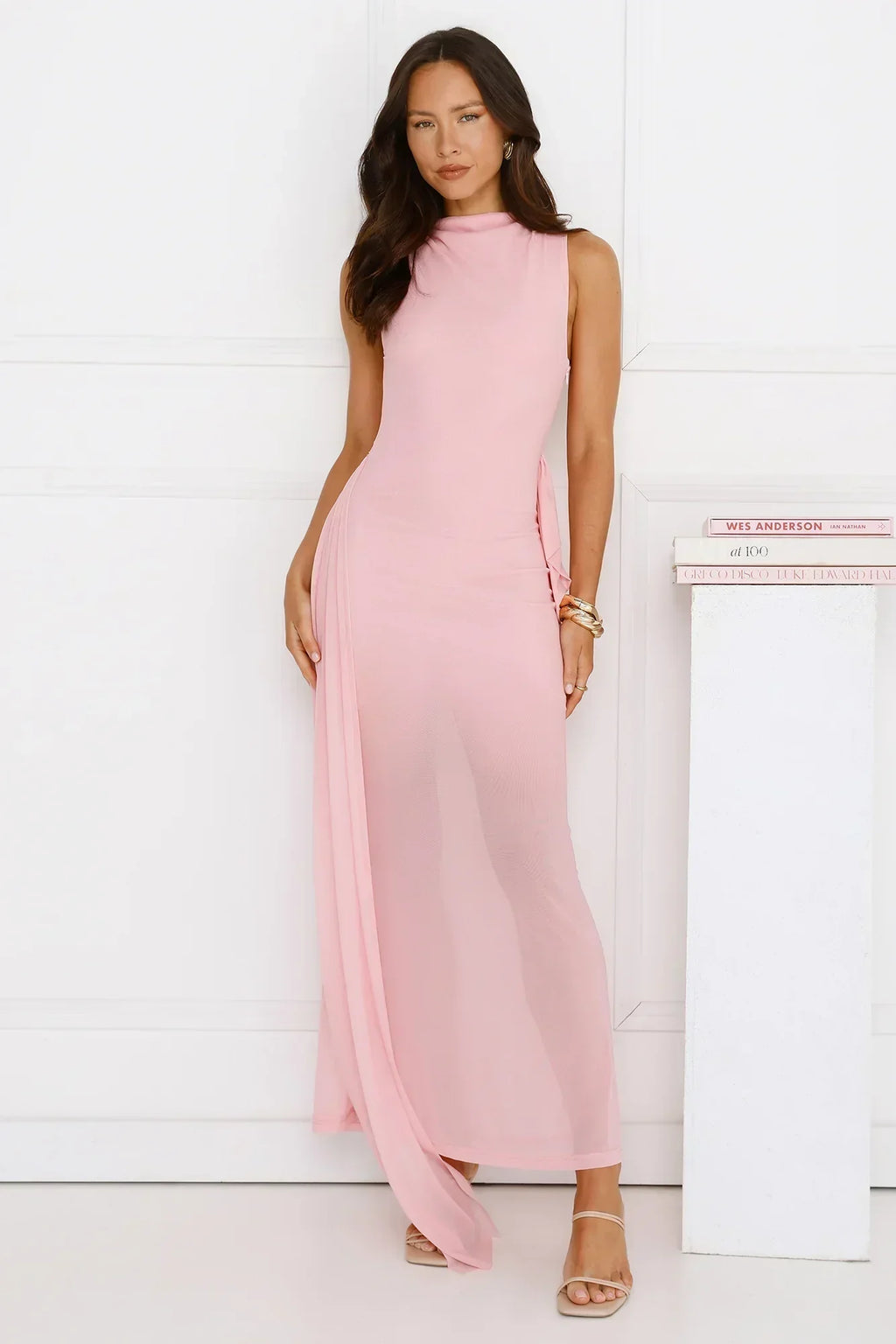 Dazzle Me Darling Mesh Maxi Dress