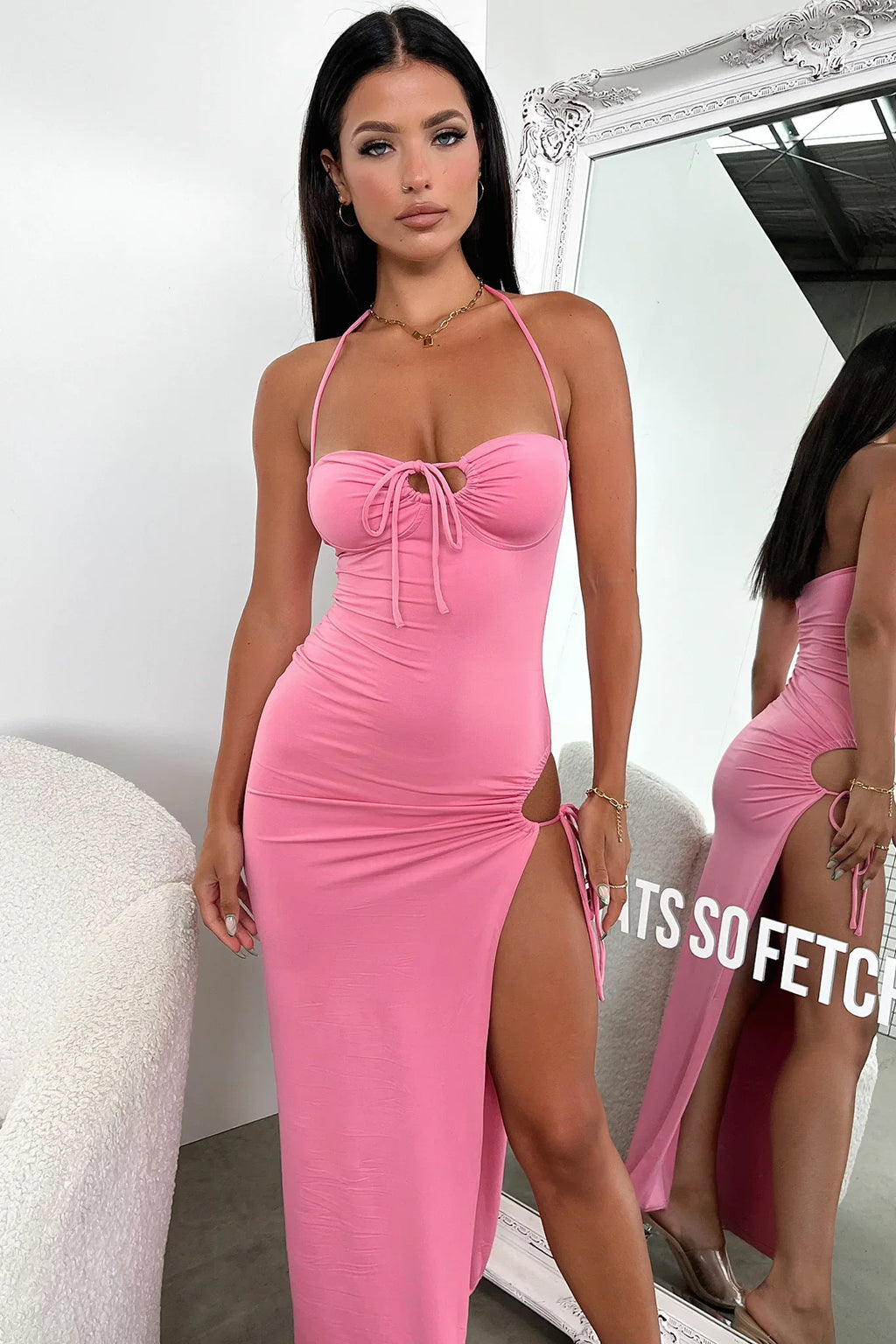 Imana Maxi Dress - Pink