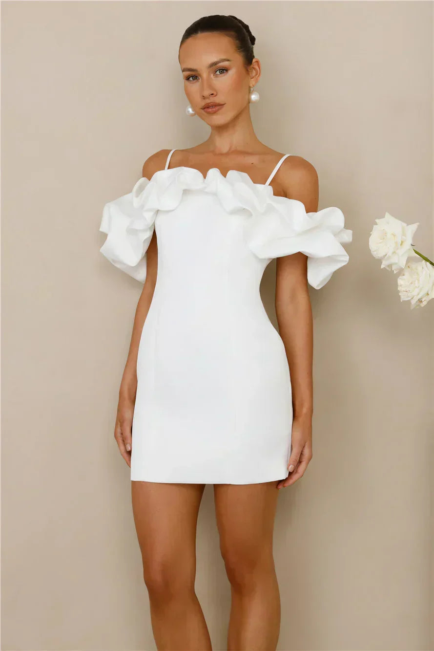 Love On Lock Off Shoulder Mini Dress