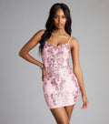 Jenelle Glitter Sequin Corset Mini Dress