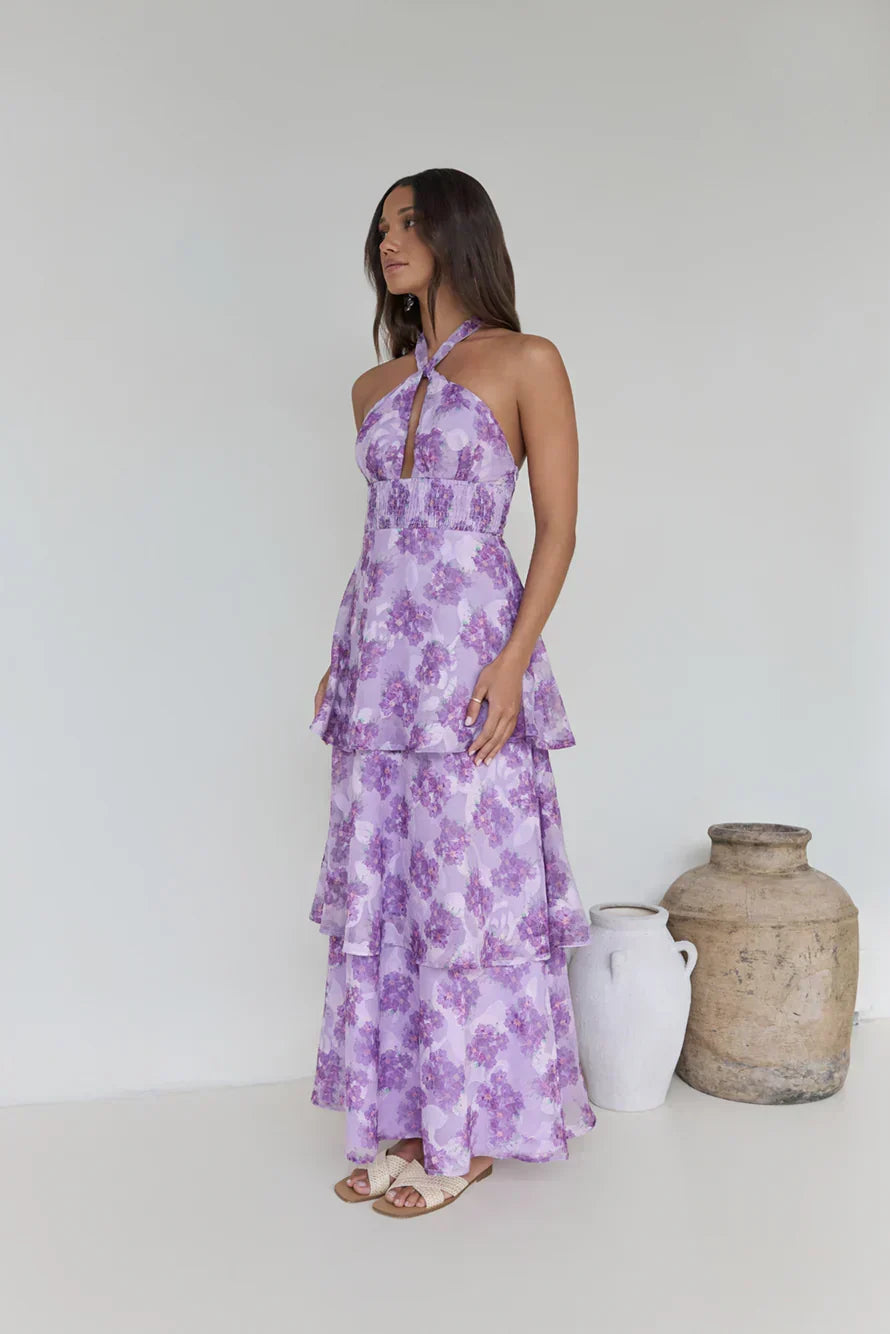 Lover And Dreamer Halter Maxi Dress Lilac