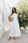 Halo Haven Maxi Dress White