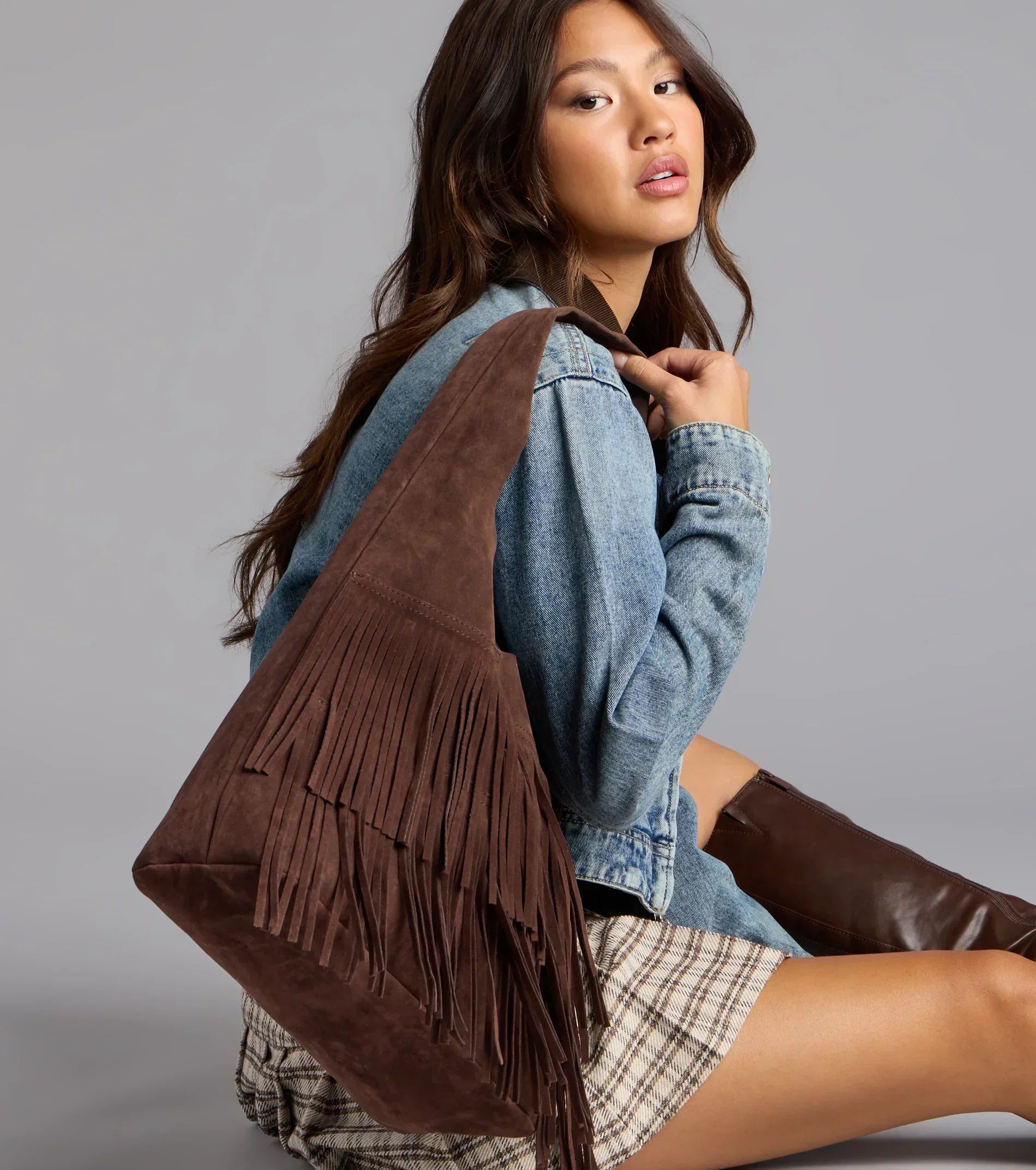 Fringe Benefits Fringe Tote Bag With Pouch