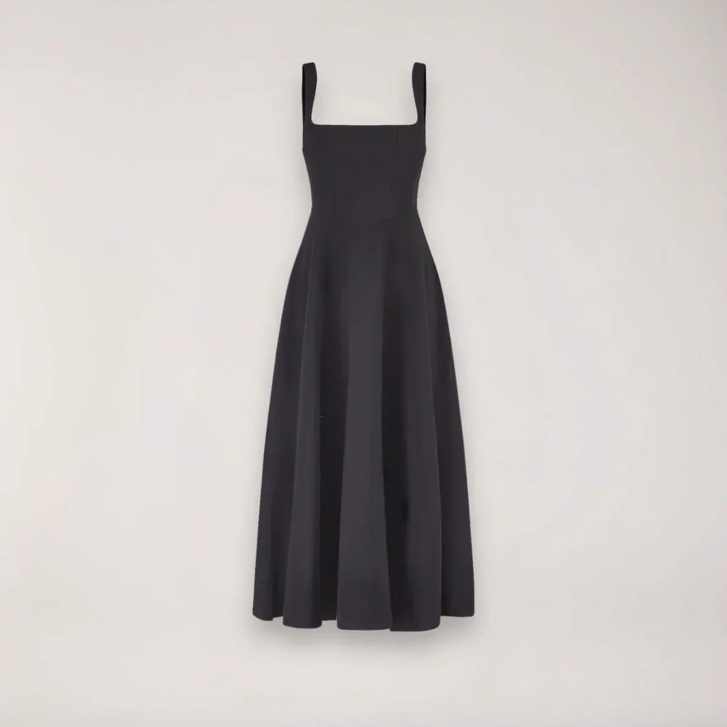 Women’S Midi Dress – Flattering Fit – Cinched Waist – Flowing Silhouette