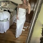 Coolness Calling Satin Maxi Dress White