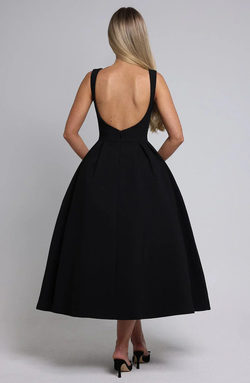 Clarabella Midi Dress - Black