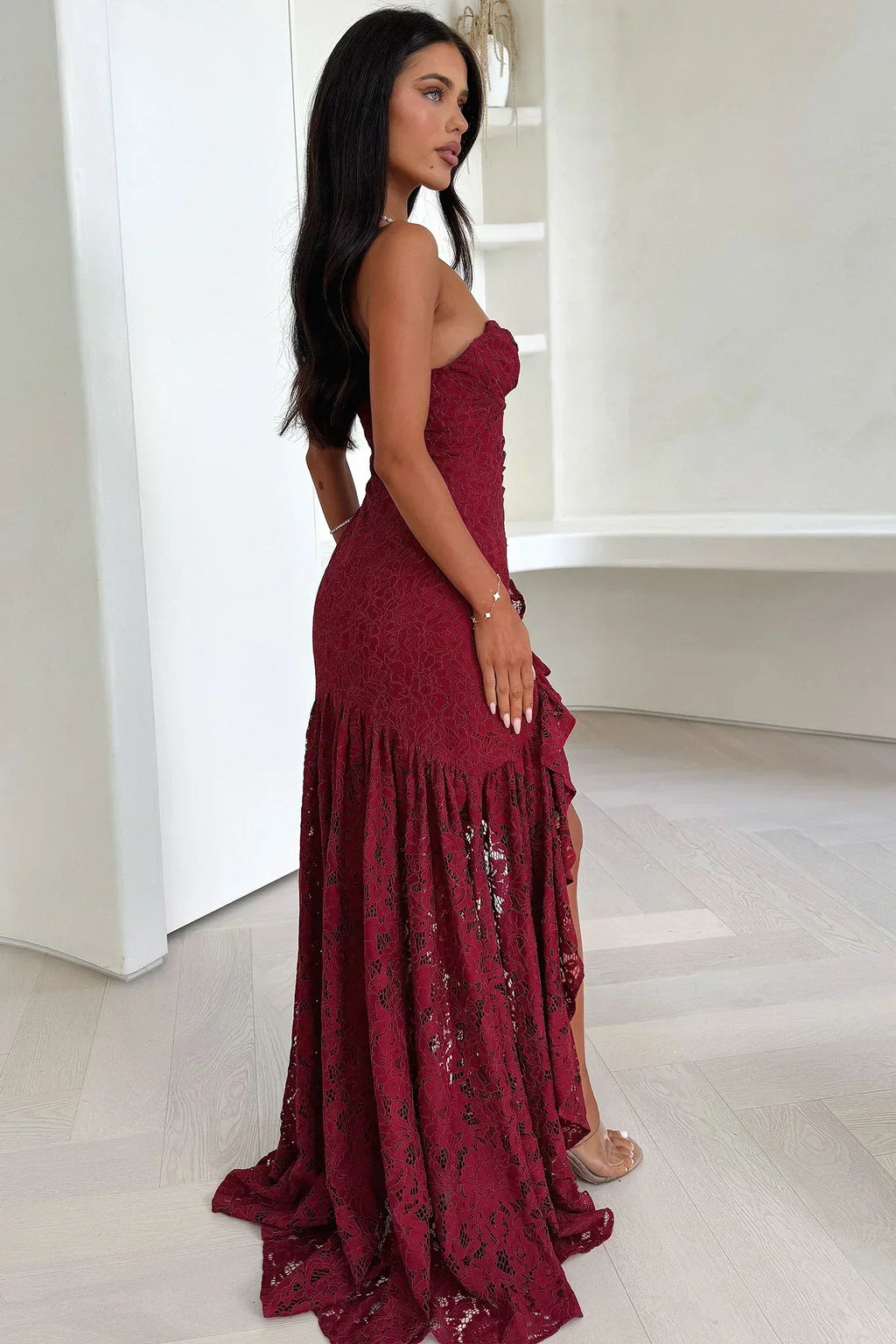 Everdine Maxi Dress - Burgundy