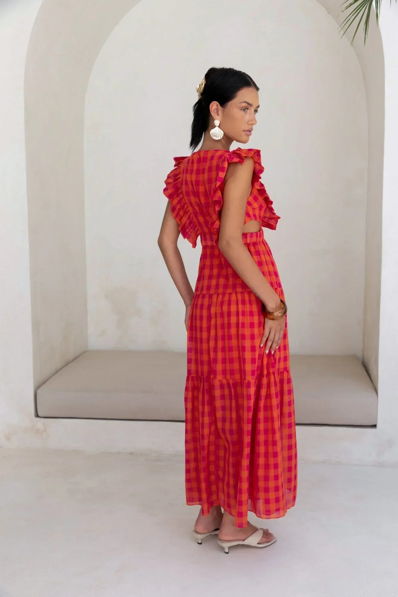 Sunset Picnic Maxi Dress Pink