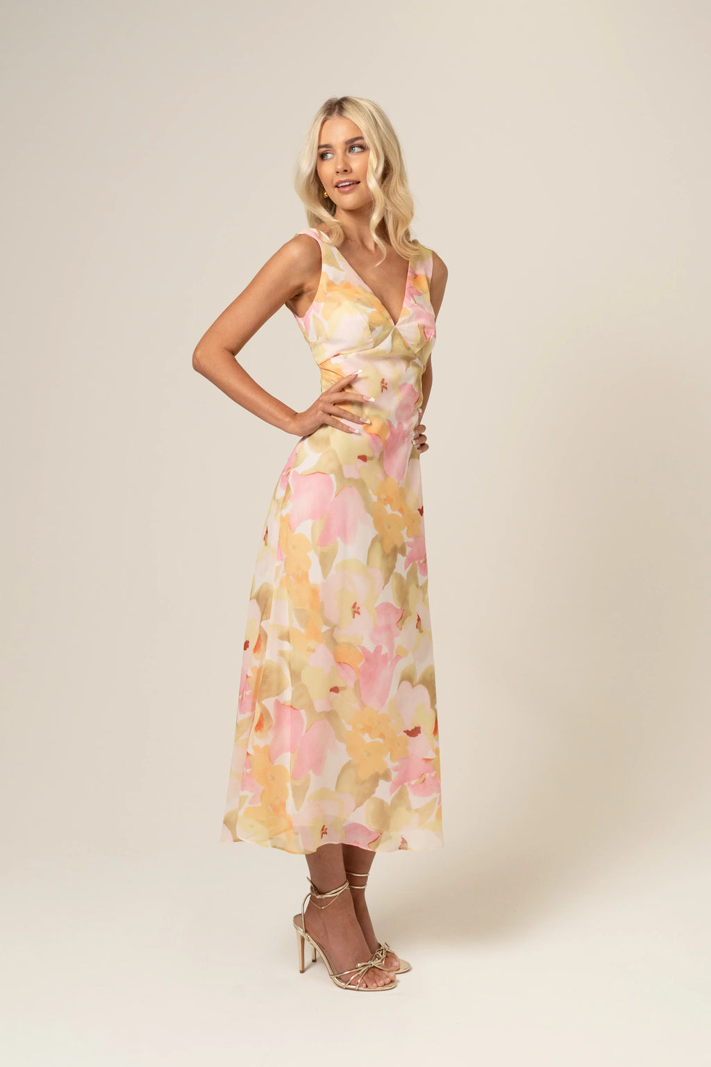 Bailey V-Neck Midi Dress
