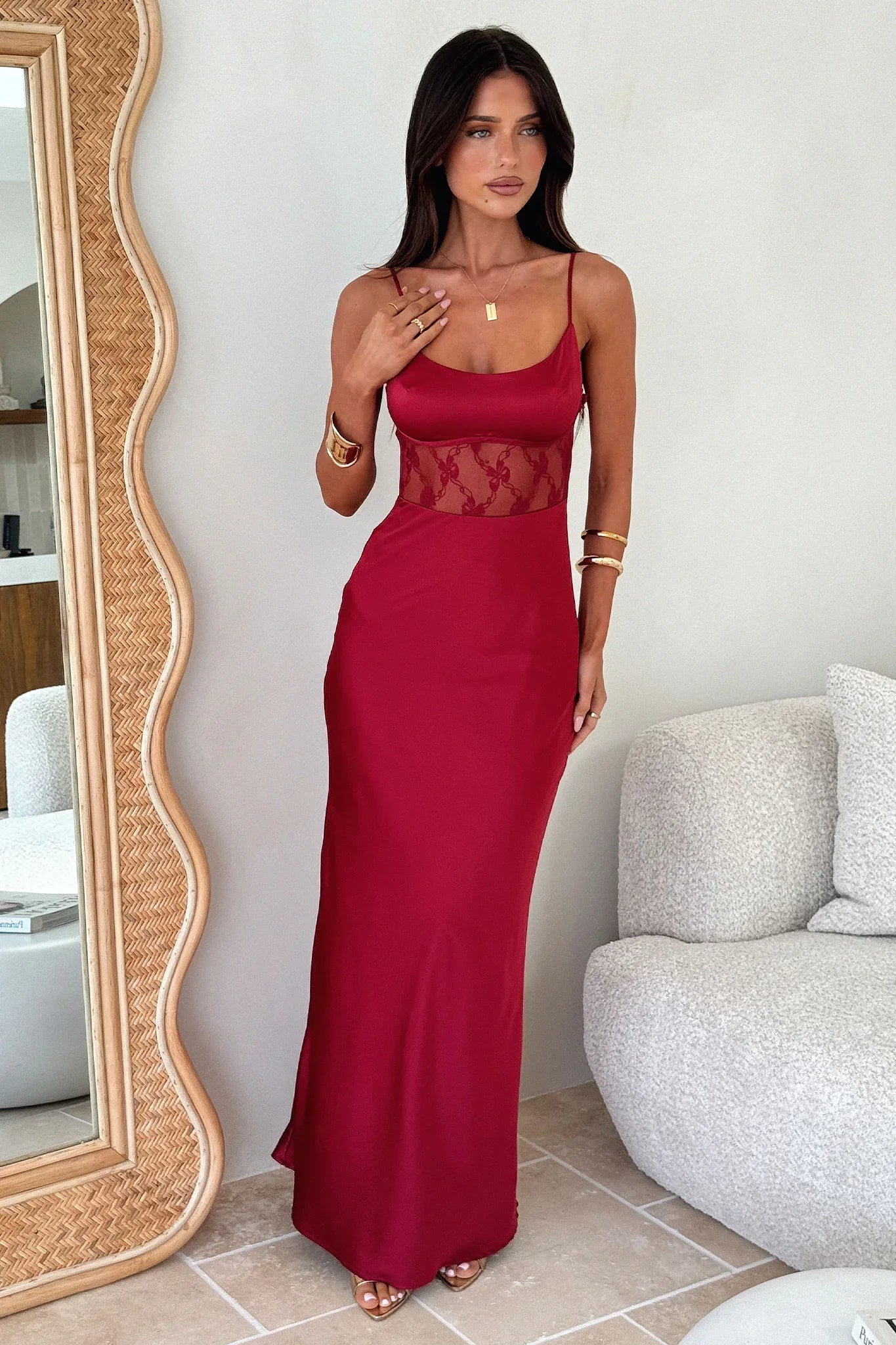 Azaria Maxi Dress - Red
