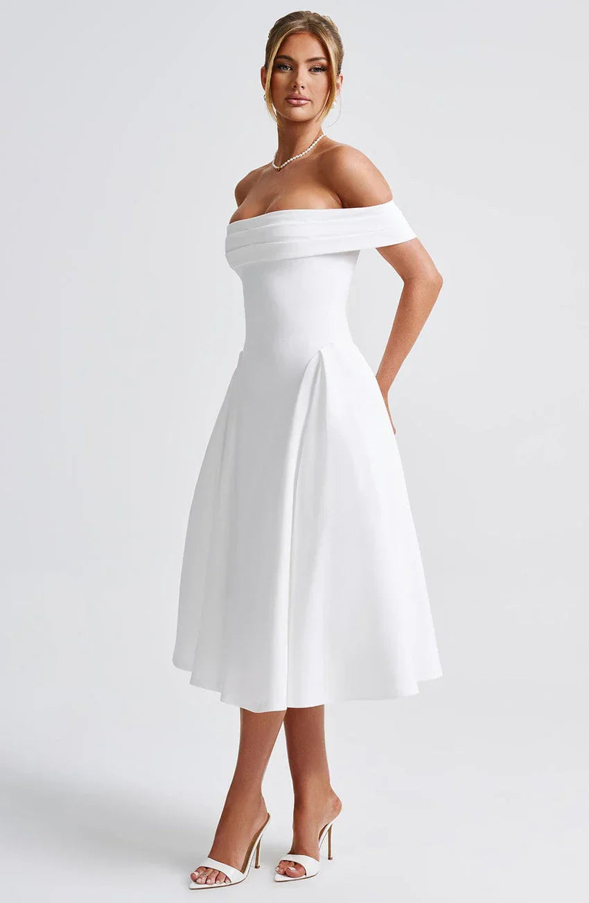 Miranda Midi Dress - Ivory