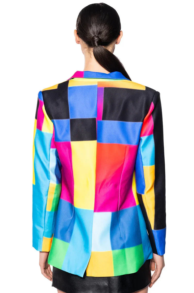 Geo Abstract Blazer
