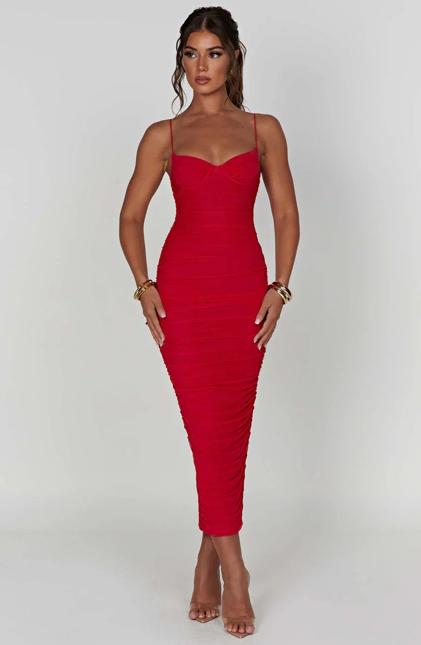 Rochelle Maxi Dress - Red