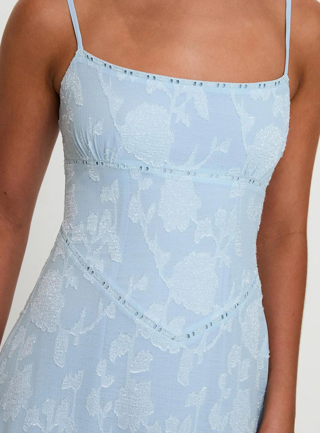 South Of France Maxi Dress Blue