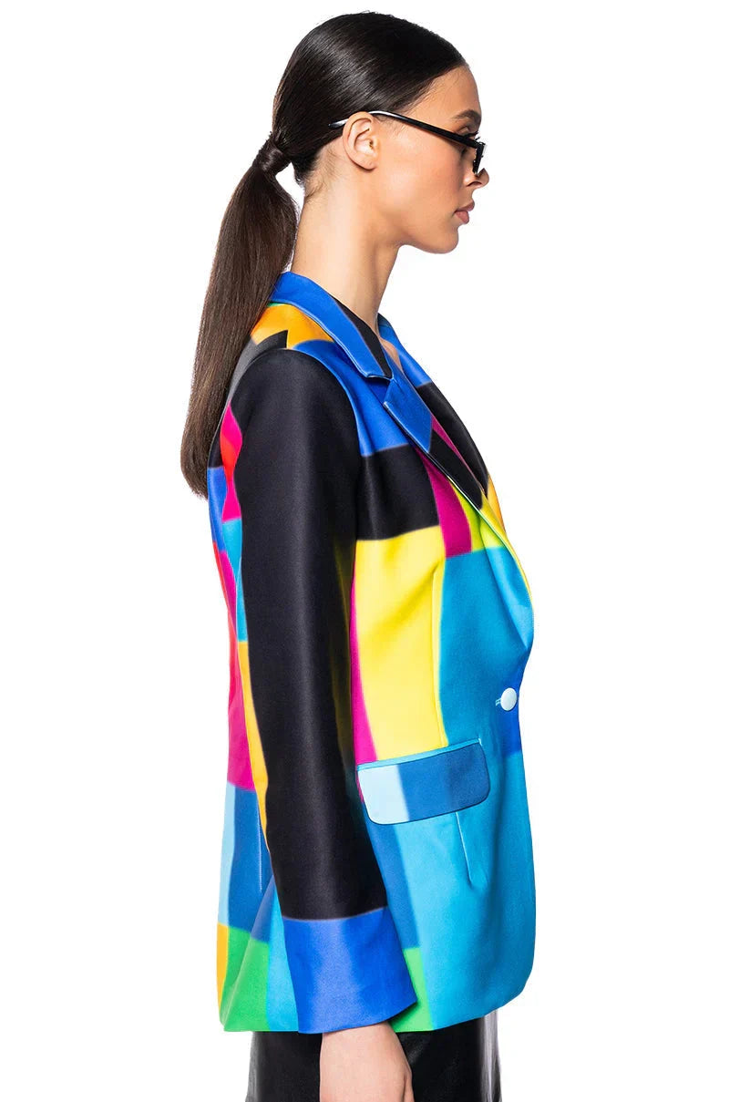 Geo Abstract Blazer