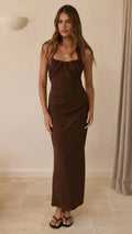 Dita Maxi Dress - Chocolate