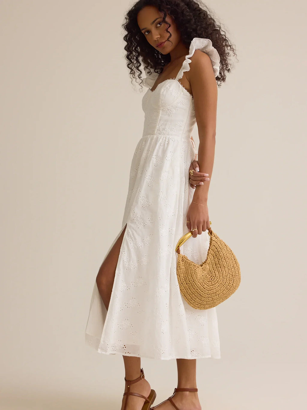 Maribel Eyelet Maxi Dress