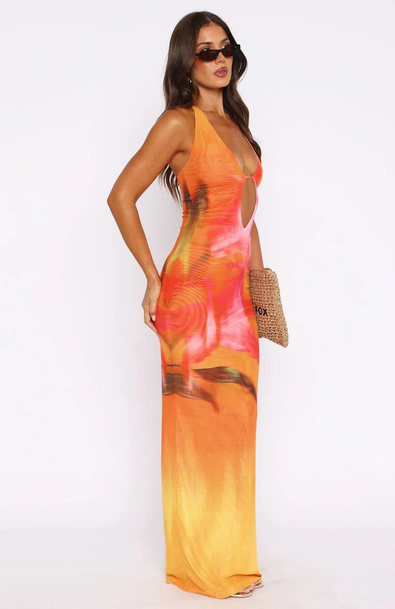 Sunset Garden Maxi Dress