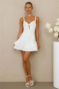 Majestic Silhouette Mini Dress White