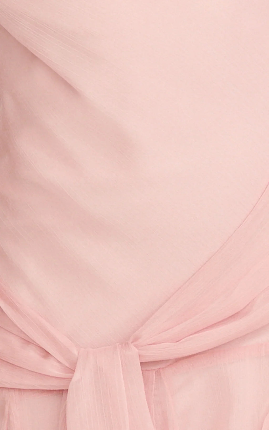 Idris Maxi Dress - Cowl Neck Draped Sash Godet Dress In Soft Pink