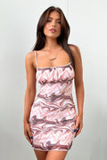 Venti Dress - Brown Marble