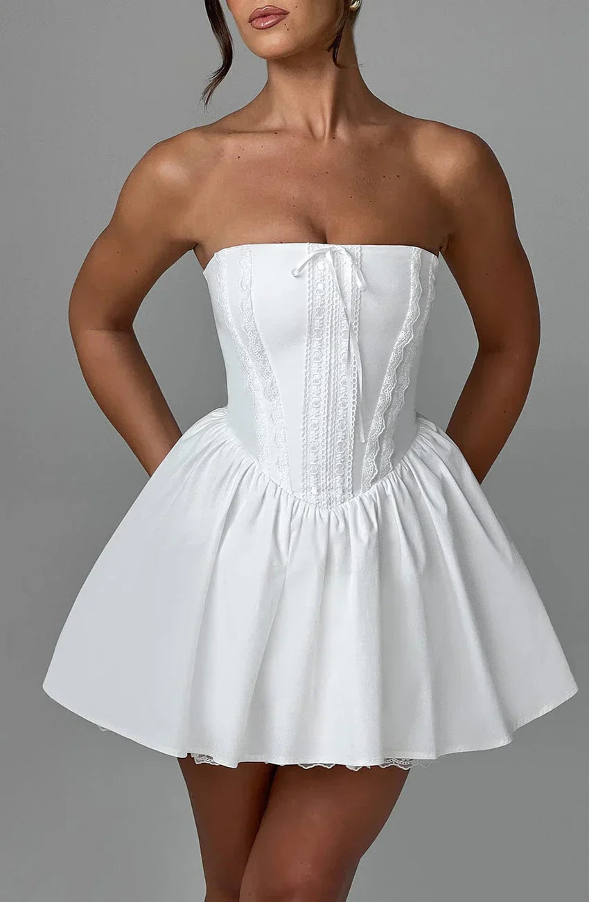 Evie Mini Dress - Ivory