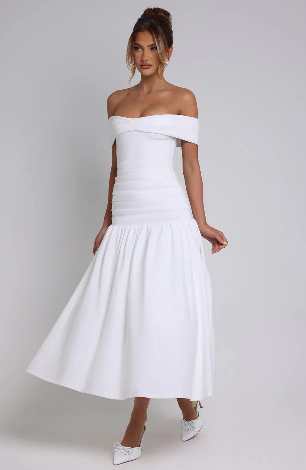 Wilhelmina Midaxi Dress - Ivory