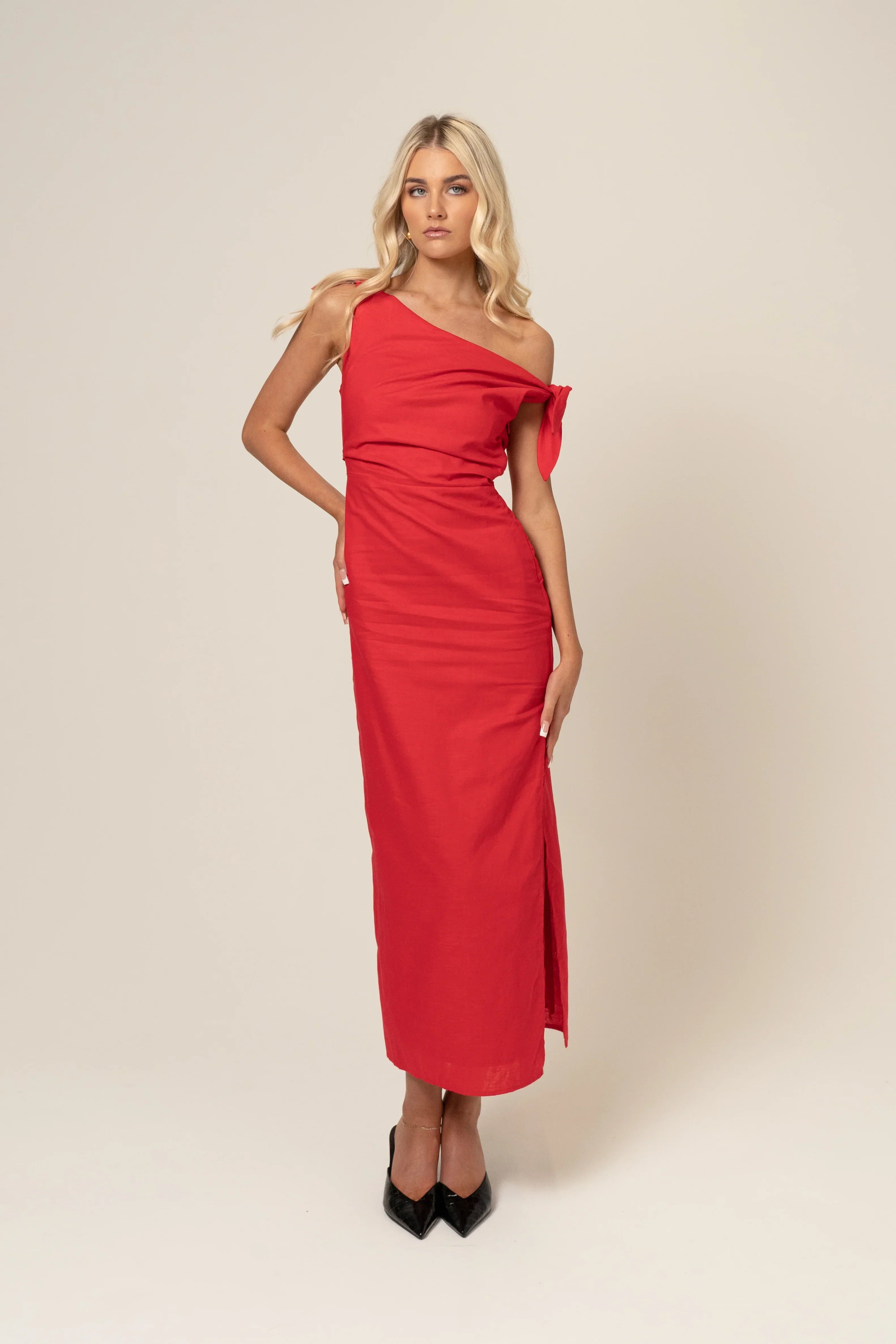 Ashley Drop Shoulder Midi Dress