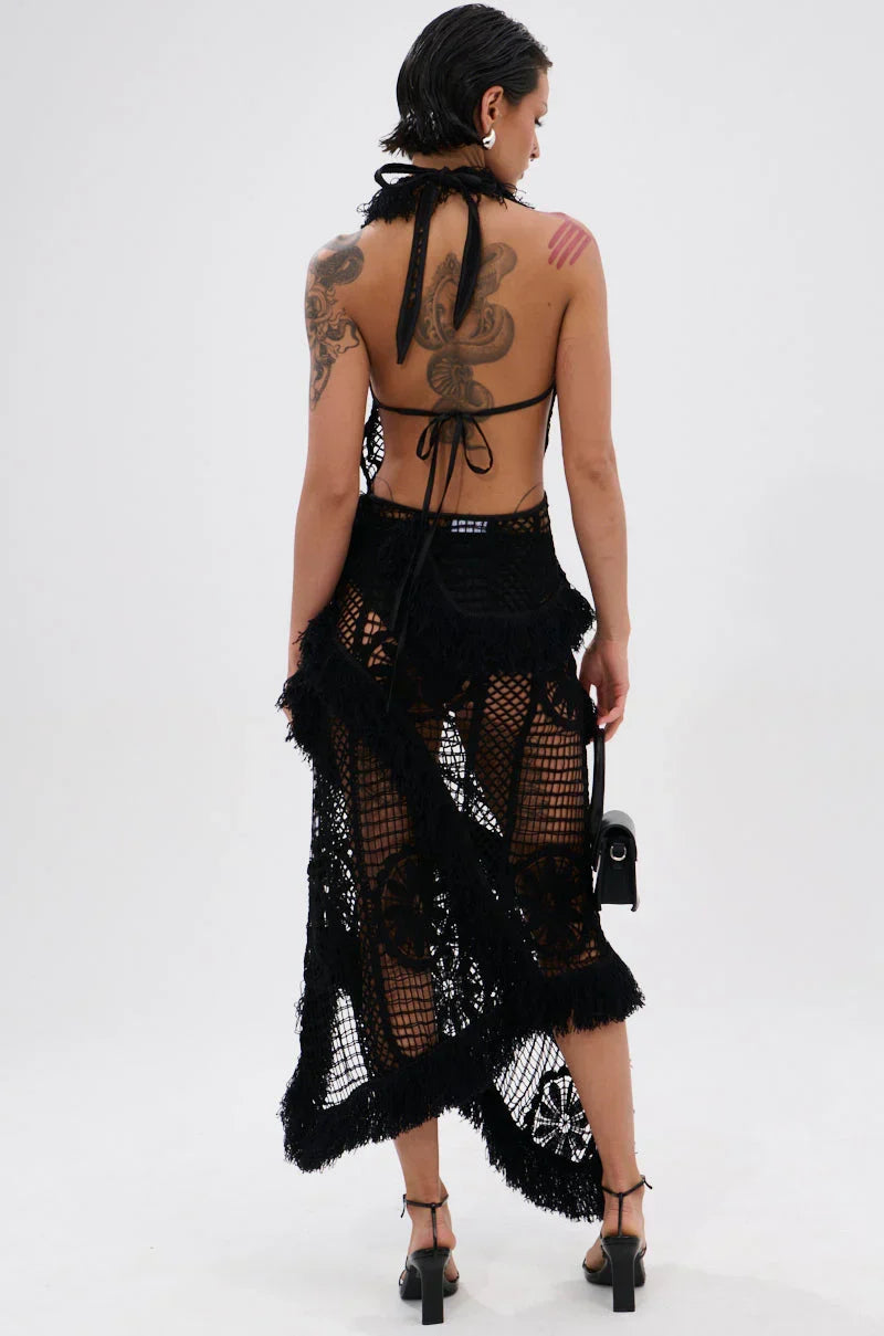 Moments In Time Crochet Maxi Dress