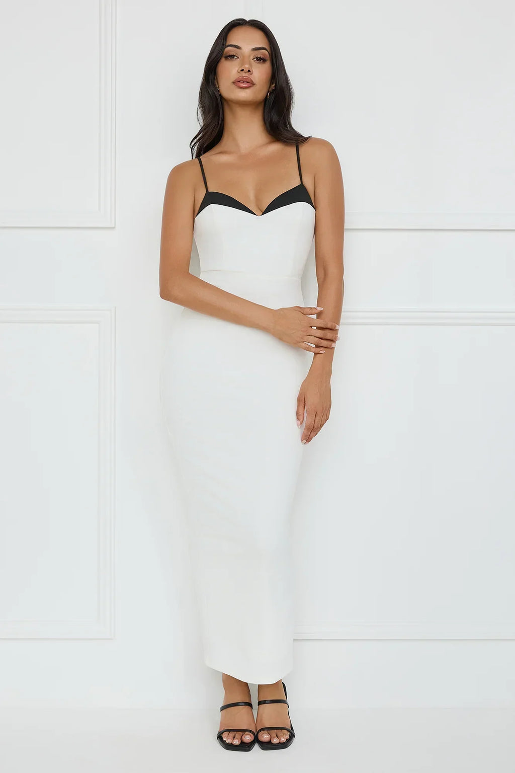 Chic Sophistication Maxi Dress White