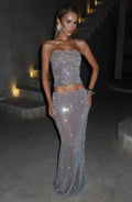 Hali Maxi Skirt - Silver