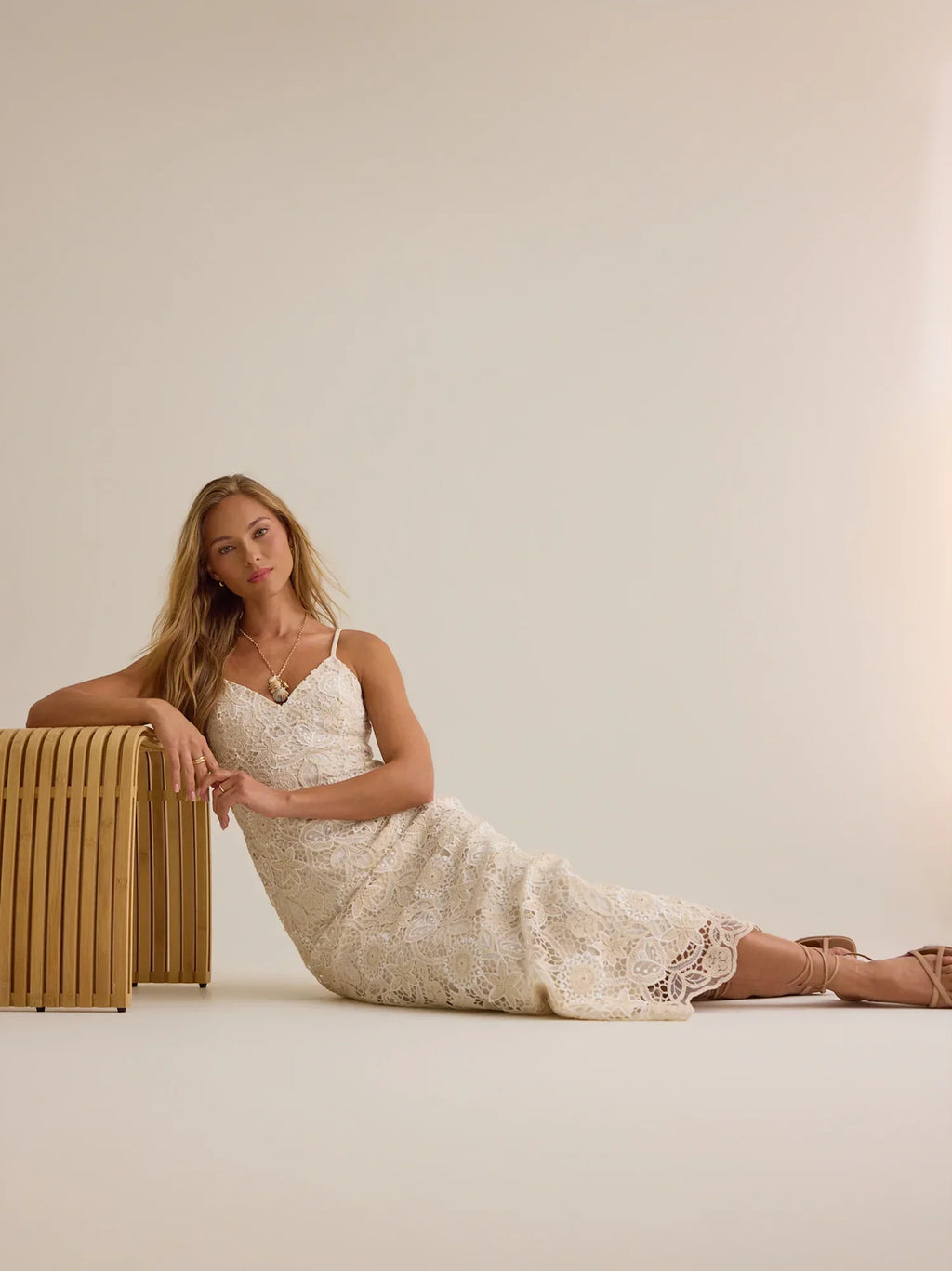 Millie Crochet Maxi Dress