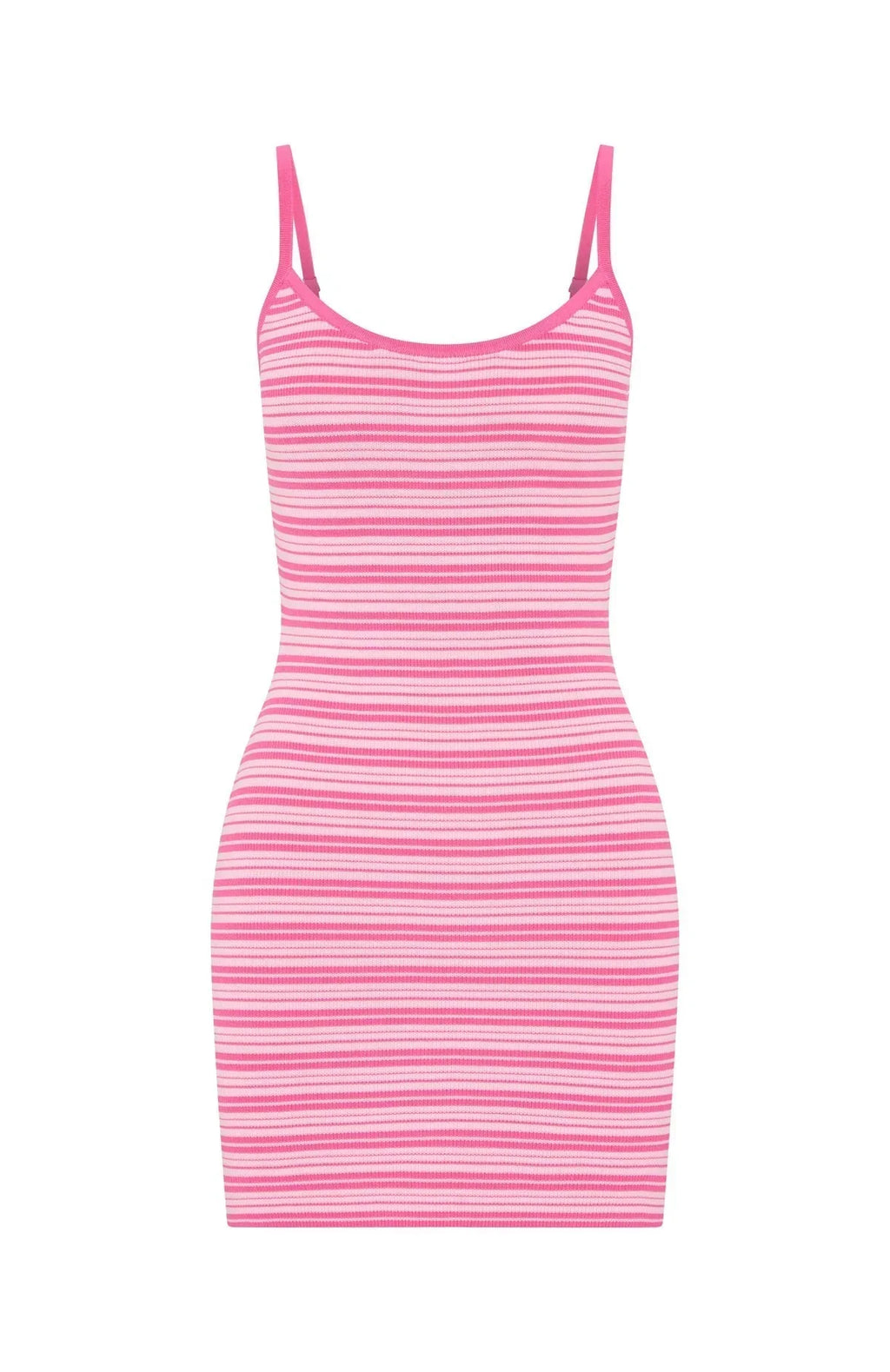 Rose Stripe Knit Mini Dress