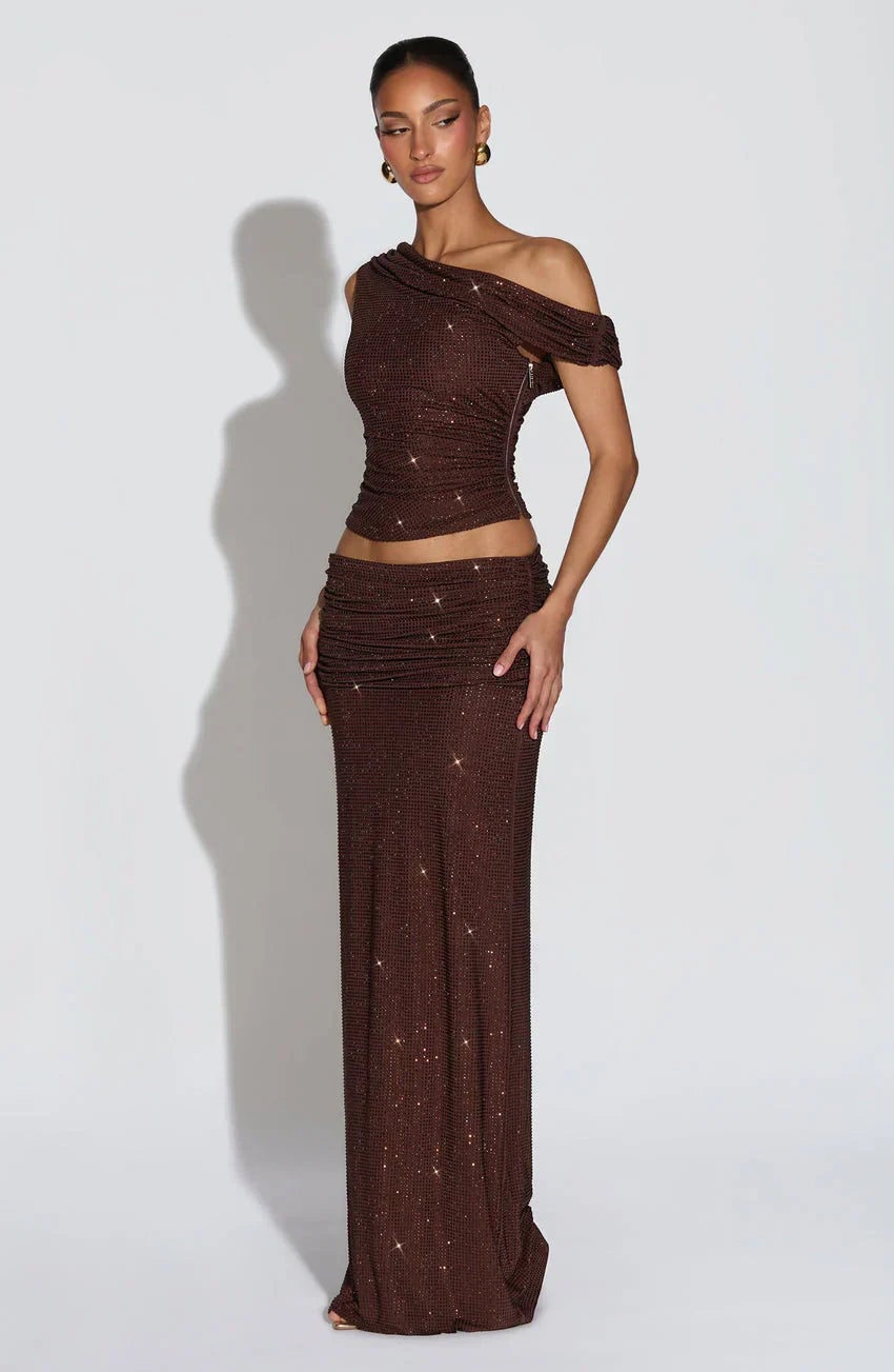 Aveda Top - Plum Brown