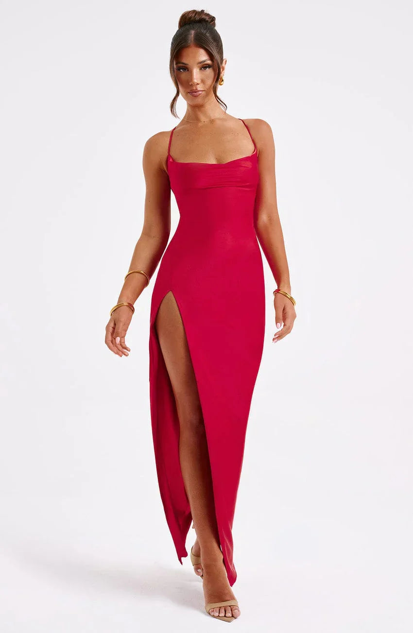 Misha Maxi Dress - Red