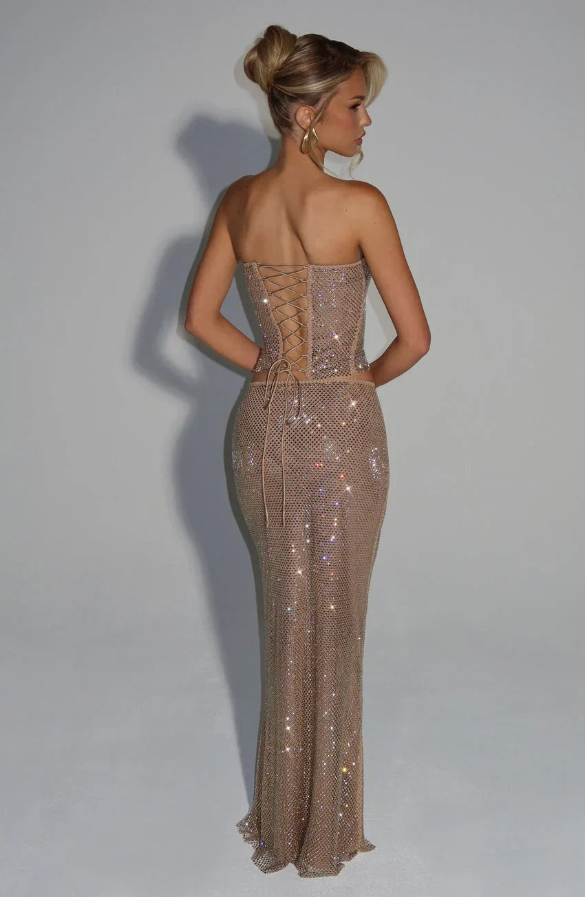 Hali Maxi Skirt - Gold