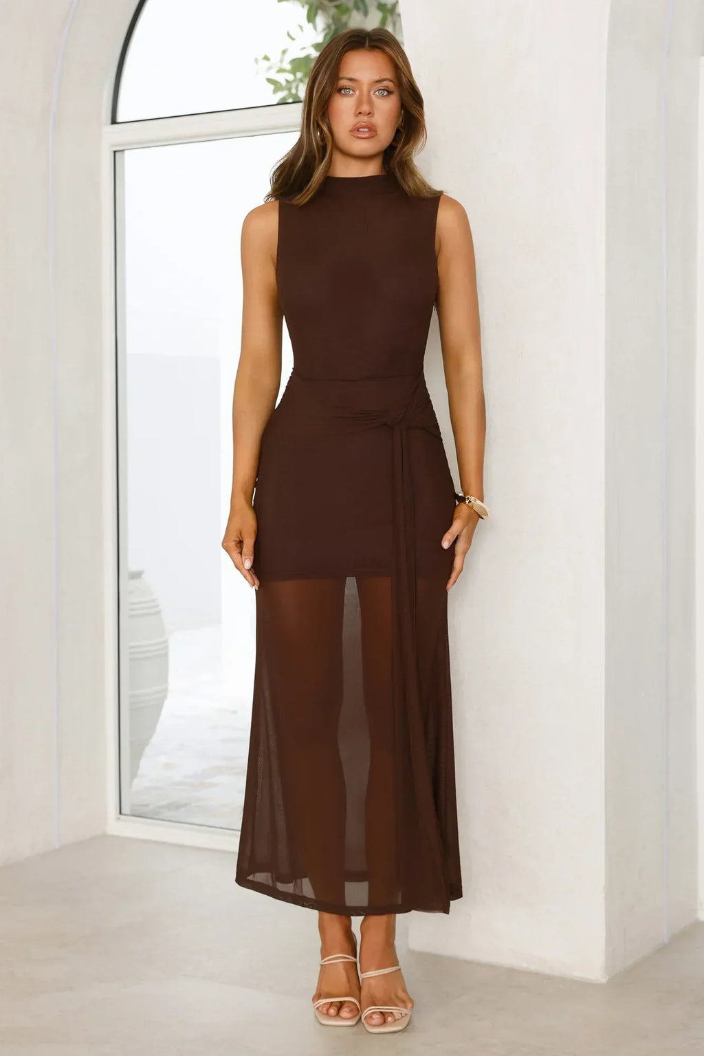 Dazzle Me Darling Mesh Maxi Dress
