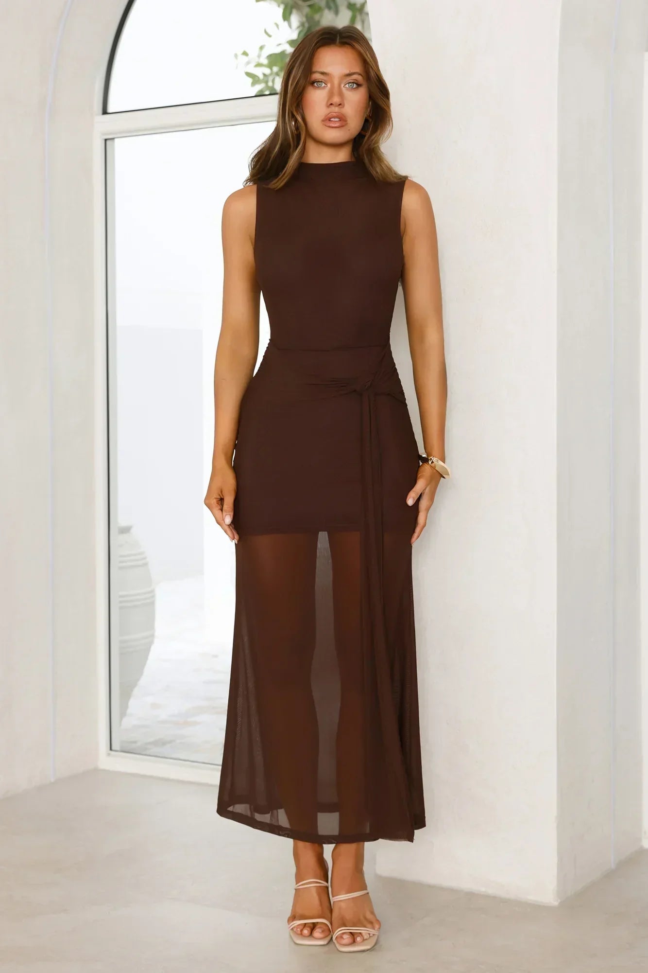 Dazzle Me Darling Mesh Maxi Dress